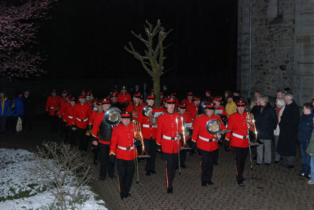 The Band marching in Herdringen, HSK